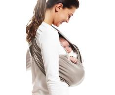 Wallaboo - Porte bébé Connection - Ergonomique de la naissance à 36 mois - Le porte-bébé sling à poche pratique et facile à installer - 100% Cotton - Couleur: Taupe