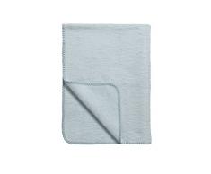 Meyco - Couverture pour bébé 100% coton fabriqué en Allemagne - Bleu clair - 75x100 cm - Oeko-Tex certification