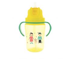 Dodie - Tasse paille +18 mois 350ml JAUNE