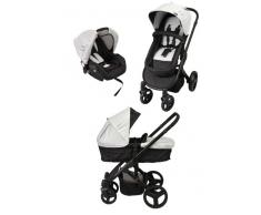 Bambisol Poussette CombinéDuo Châssis avec Hamac et Go+ Gris Noir