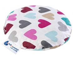 Medi Partners Coussin chauffant en noyaux de cerises pour grains de grains écologiques et thérapie par le froid Multicolore