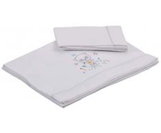 Bimbi Chic Tript.Sab.100% Alg.80X140 009 Panda 601 20 Parure de lit unisexe