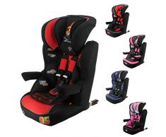 Nania Isofix Imax Siège Auto Groupe 1/2/3 avec Protection Latérale/Têtière Réglable Fabriqué en France Cars 9-36 kg