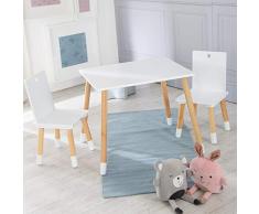 Roba Baumann 450019WE Set de table et chaises pour enfants,