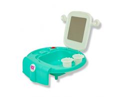 OKBABY Space - Mini lavabo pour enfants, se fixe à la baignoire ou au bidet - Bleu
