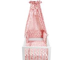 Meyco 421054 PANTER, Set complet pour berceau 4 pièces Rose