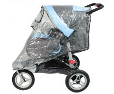 Bambisol Habillage de Pluie pour Poussette 3 Roues Transparent