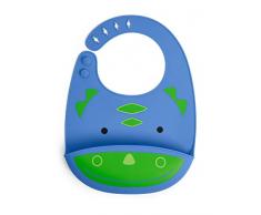 Skip Hop Zoo Fold and Go Bavoir Silicone Dino 110 g