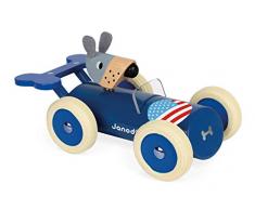 Janod - Spirit - Voiture en Bois Laqué Steve - Jouet et Décoration, J04498