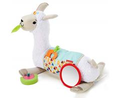 Fisher-Price Mon Coussin déveil Lama en peluche avec 3 jouets amovibles, jeu sur le ventre et assis, dès la naissance, GLK39