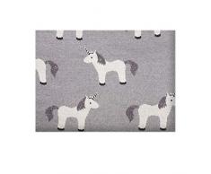 Sevira Kids - Couverture bébé en coton bio - Plaid enfant Tricot - douce - label GOTS - Cadeau naissance - Licorne