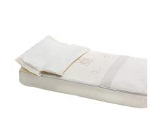 Housse de couette déhoussable pour berceau 50 x 80 cm Cœur beige