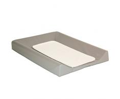 babyCalin Matelas à Langer Luxe Taupe + Serviette Ecru