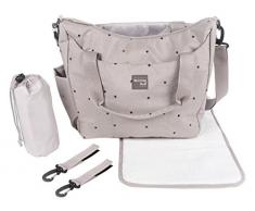 Marche Maman – Sac fourre-tout avec matelas à langer, couleur pierre