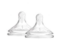 Dr. Browns Options +, Tétine en silicone à ouverture large Niveau 1 + 0 mois