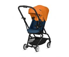 CYBEX Gold Poussette Eezy S Twist, Siège Rotatif 360°, Ultra-Compacte, De la Naissance à 4 Ans Environ (Jusqu’à 17 kg), Tropical Blue