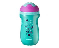 Tommee Tippee Tasse Isotherme à Bec, Valve Antifuites Amovible, Bec Ultra Doux, 12 Mois+, Vert