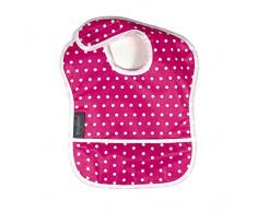 Poplico Bavoir à nettoyage facile Rouge fraise