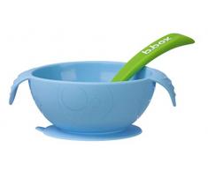 b.box Set Premier Repas Bol Ventouse/Cuillère en Silicone Ocean Breeze 1 Unité