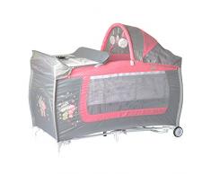 Lorelli 10080371817 Lit Parapluie + Mode Lit à Bascule Danny 2 Rose