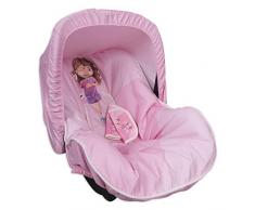 Babyline Beauty Girl – Matelas Groupe 0 avec capote et couvre-harnais de cadeau, universel