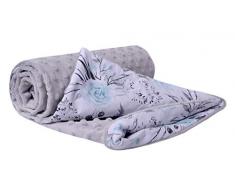 Medi Partners Couverture douillette multifonction double face pour poussette Gris