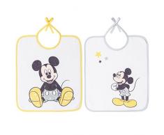 Babycalin - Lot de 2 bavoirs 28x32 cm - Mickey