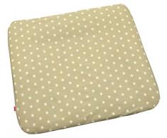 Ideenreich 2324 Housse de matelas à langer antidérapant, étoiles, beige