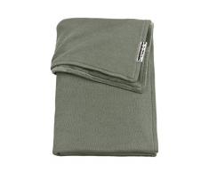Meyco 2734032 Couverture tricotée en velours 100% coton pour bébé Vert 75 x 100 cm
