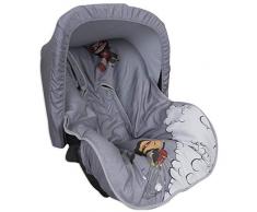 Babyline Héroe Chica – Matelas Groupe 0 avec capote et couvre-harnais de cadeau, universel