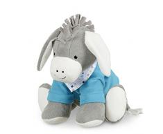 Sterntaler Peluche Erik, Hochet Intégré, Pour Bébé dès la naissance, 37 cm, Gris/Bleu