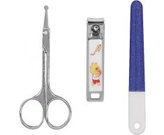 Playshoes 788102 Kit de manucure avec ciseaux à ongles, coupe-ongles et lime