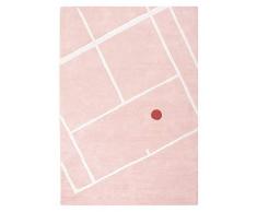 Lilipinso Tapis Coton Tennis Court Rose