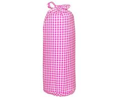 Taftan Drap Housse Vichy fuchsia (60 x 120 cm) - Rose