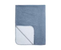 Meyco 1441017 ZWEIFARBIG Couverture pour bébé Motif jeans Multicolore 100 x 150 cm