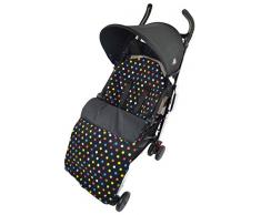 Chancelière en polaire/Protège-orteils confortables compatible avec Navigator, Dot et Explorer de Phil and Teds, Points multicolores