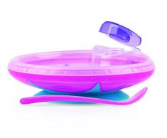 Nûby ID5342PINK Assiette chauffante avec Ventouse 3+ Mois