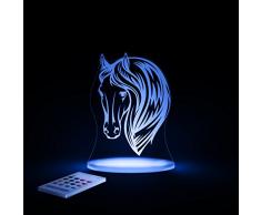Aloka SleepyLight Horse Head Veilleuse Multi LED de Couleur avec Télécommande pour Enfants