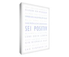 Little Helper BP1216-01G Feel Good Art Tableau sur toile épaisse style moderne