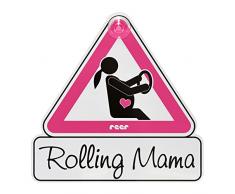 REER 88014 mommyline Panneau pour voiture pour les femmes enceintesRolling Mama rose