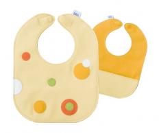 Sarah Jane Uk Mod Dots Citrus Bavoir Cuir