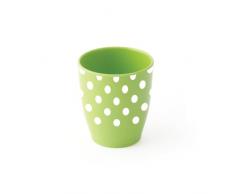 MillO Bébé Gobelet Mélamine Vert Décor Petits Pois Blanc 1 Unité