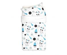 Fun with mum DUV-SET-135-SPA Parure de lit avec housse de couette et coussin Multicolore