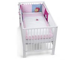 Sterntaler Parure de Lit, Oreiller, Couverture et Tour de Lit, Coccinelle Katharina, Âge : Dès la Naissance, Rose/Rouge