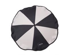 Gesslein 805453000 Ombrelle pour poussette avec fixation universelle pour tubes ronds ou ovales Noir/Gris