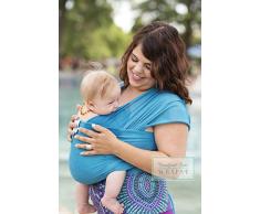 Beachfront Baby Bandeau porte bébé Caribbean Blue XL/XXL bleu ciel