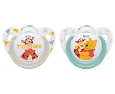 Tétine Nuk Disney Winnie lOurson en silicone - Forme orthodontique - Protège les dents - Lot de 2