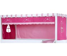 roba Baumann 523115 V139 Toit pour Lits Superposés en 4 Parties en Canevas Pink Princess