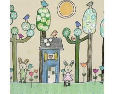 Orly Tableau pour enfant Motif citronniers 40 x 40 cm
