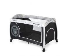 Hauck/Play N Relax/Lit Parapluie 4 pièces / 120 x 66cm / de la naissance jusquà 15 kg/avec roulettes, matelas, sac, ouverture/pliable, transportable, stable/Mickey Cool Vibes (Gris)